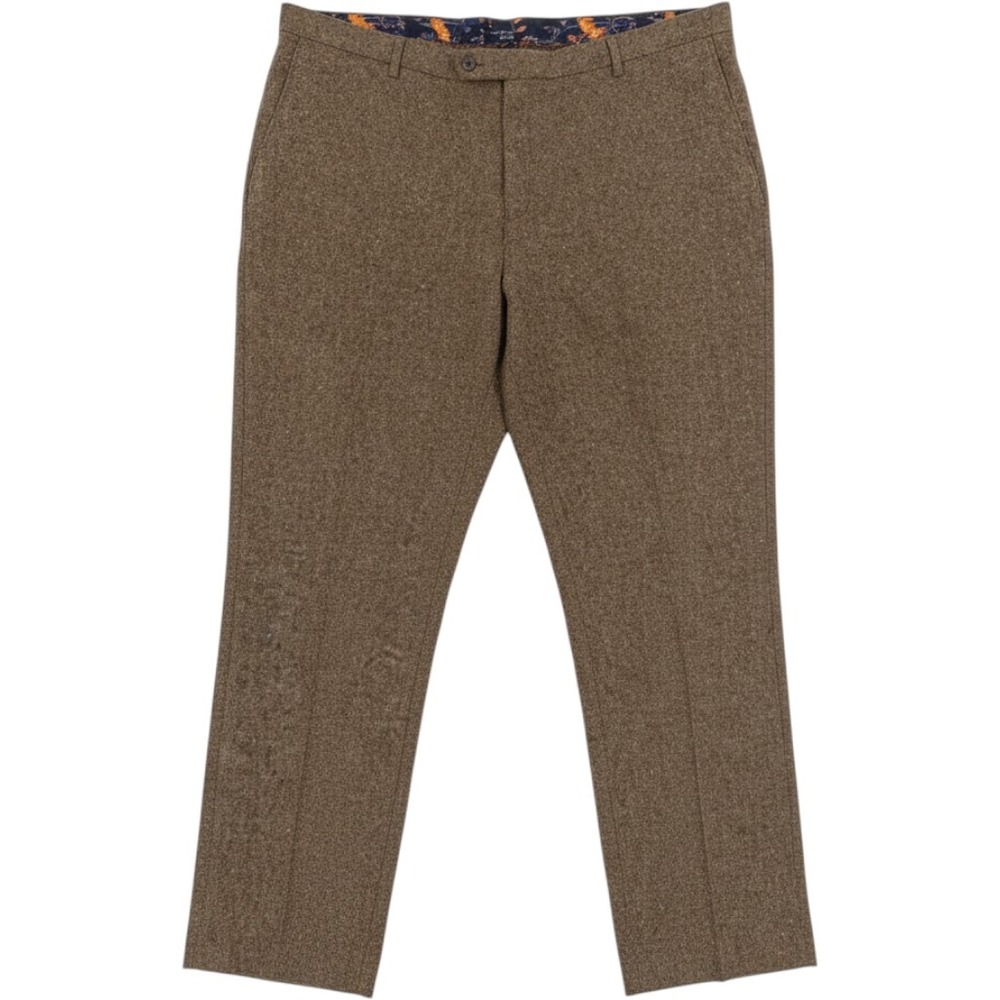 Paisley & Gray Slim Fit Tweed Flat Front Pants Wool Blend Donegal 46x32 NWT